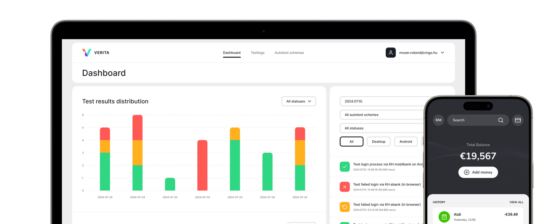 Verita demo dashboard screen